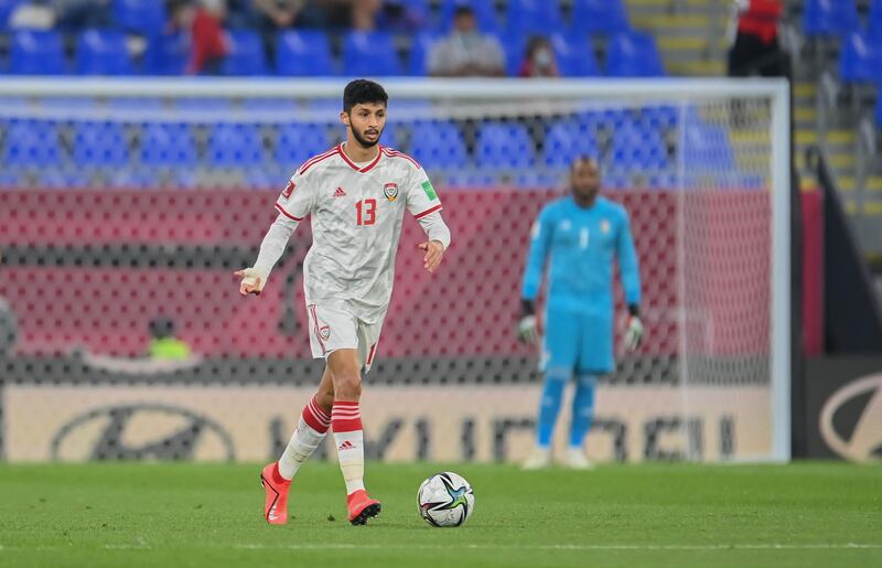 UAE's Mohammed Al Attas during the win over Syria.