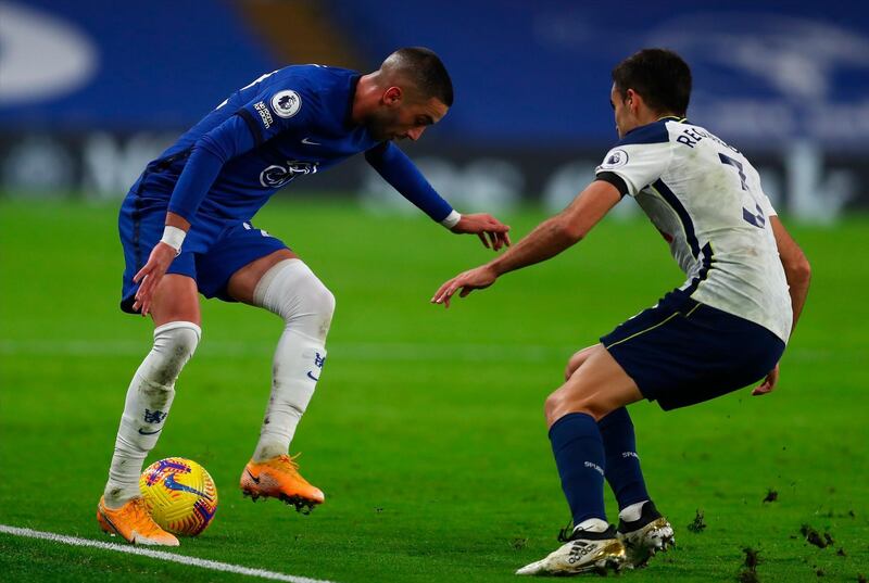 Hakim Ziyech – 6. Booked for clipping Reguilon’s heels as the full-back broke through. Blazed a good chance over on the half volley, and was generally frustrated by a lack of openings. EPA