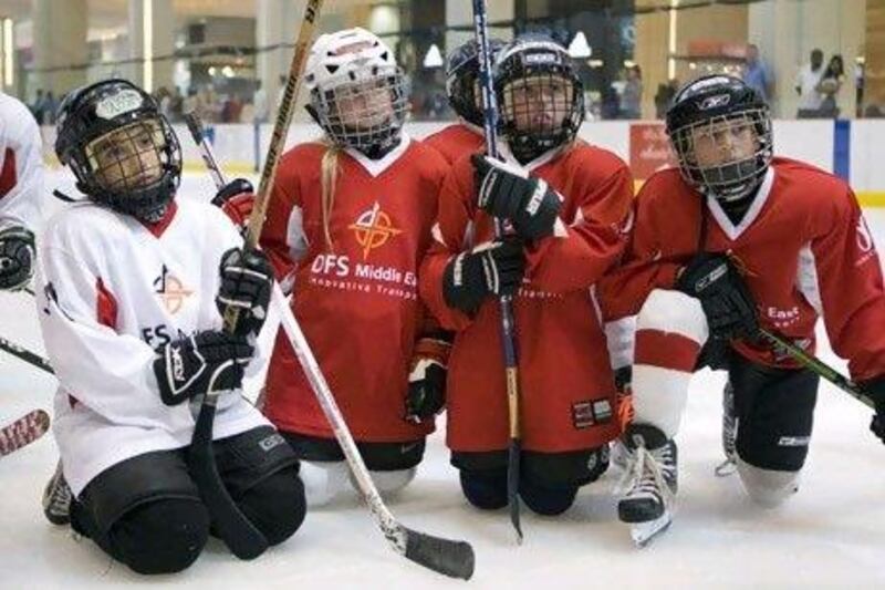 Ice hockey has taken off in the UAE, with both boys and girls participating in a youth leagues and clinics.