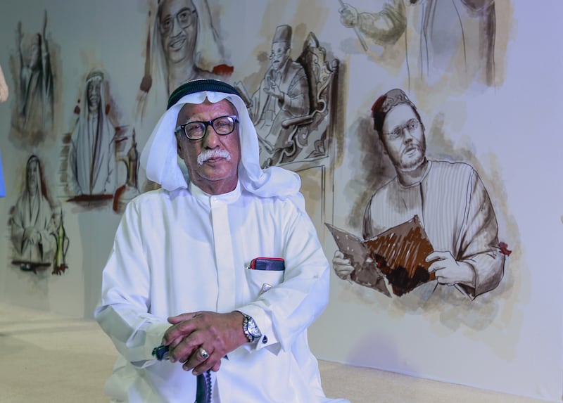 Rashid Al Zari, was told stories by his father and he in turn passed them to his children. Victor Besa for The National 