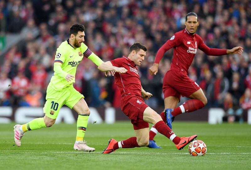 James Milner: 8/10. Liverpool's Mr Versatile. Keeps the engine running and slotted in effortlessly at left-back after Robertson was forced off injured. EPA