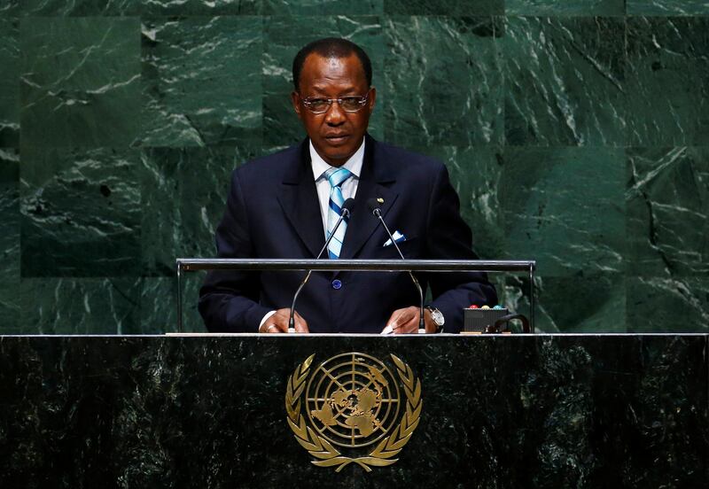 Idriss Deby Itno addresses the 69th United Nations General Assembly at the UN headquarters in New York on September 24, 2014. Reuters
