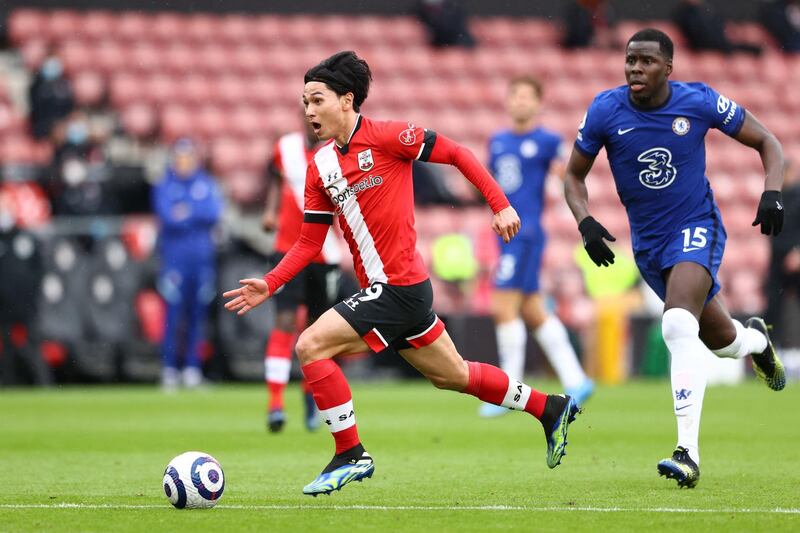 Kurt Zouma - 6: One beautiful diagonal ball out from the back to Alonso after 20 minutes and was denied equaliser when McCarthy turned his goal-bound header round the post. Poor positioning and communication with Azpilicueta for Minamino goal. AFP