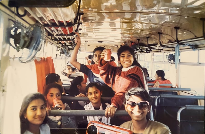 Class of 92 pupils on a school trip