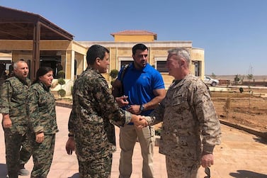 Gen. Kenneth McKenzie and Amb. William Roebuck are holding talks with #SDF commander-in-chief Gen. Mazlum Abdi to discuss developments, steps to improve relations and joint campaign against ISIS in NE Syria. @CENTCOM