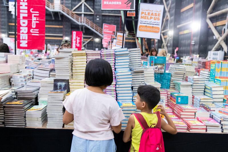 DUBAI, UNITED ARAB EMIRATES - OCTOBER 18, 2018. 

Shopper browse the books at Big Bad Wolf.

The Big Bad Wolf Sale Dubai has over 3 million brand new, English and Arabic books across all genres, from fiction, non-fiction to children's books, offered at 50%-80% discounts.


(Photo by Reem Mohammed/The National)

Reporter: ANAM RIZVI
Section:  NA