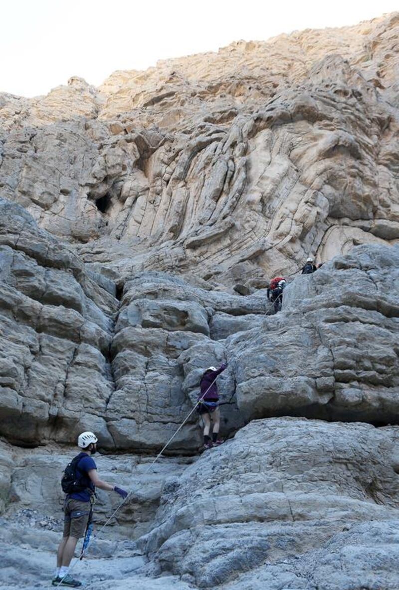 Zip lines and mountain climbing are just some of the outdoor attractions on offer in Ras Al Khaimah. Pawan Singh / The National