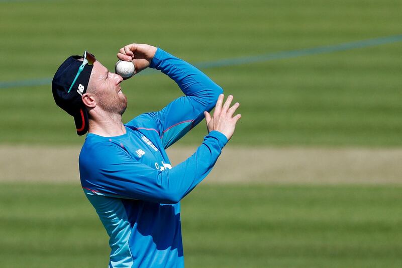 England's Jack Leach trains at Lord's ahead of the first Test against New Zealand. AFP