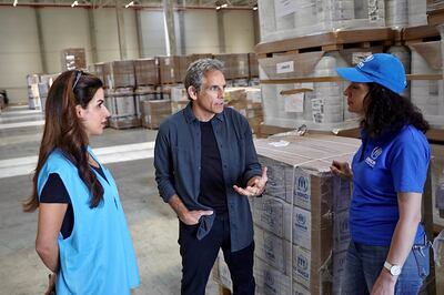 Ben Stiller in Rzeszow, Poland, on a visit to help highlight the growing needs of those who have fled the war in Ukraine. Photo: Andrew McConnell / UNHCR