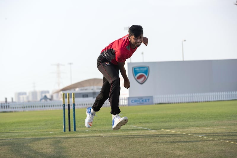 ABU DHABI, UNITED ARAB EMIRATES. 05 AUGUST 2018. Cricketer Yodhin Punja is a fast bowler and has got a recall to the UAE senior national team pool. (Photo: Antonie Robertson/The National) Journalist: Amith Pasella. Section: Business.