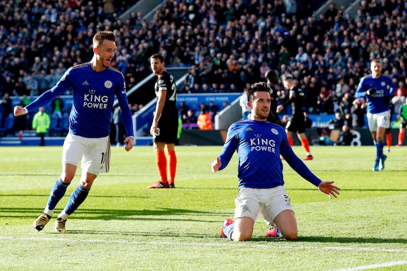 Ben Chilwell (R)  - £65,000 a week. AFP