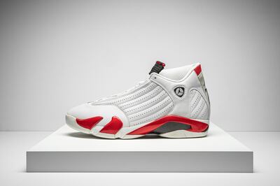 Michael Jordan's Air Jordan 14. Courtesy Christie's  