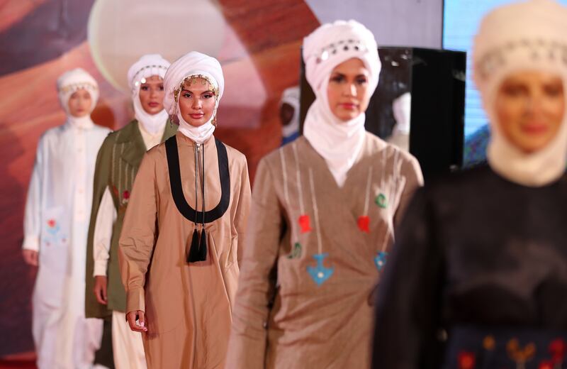 Dubai Modest Fashion Week strays from other fashion shows in its directive to cover models' skin.