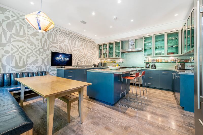 The family kitchen and breakfast room.