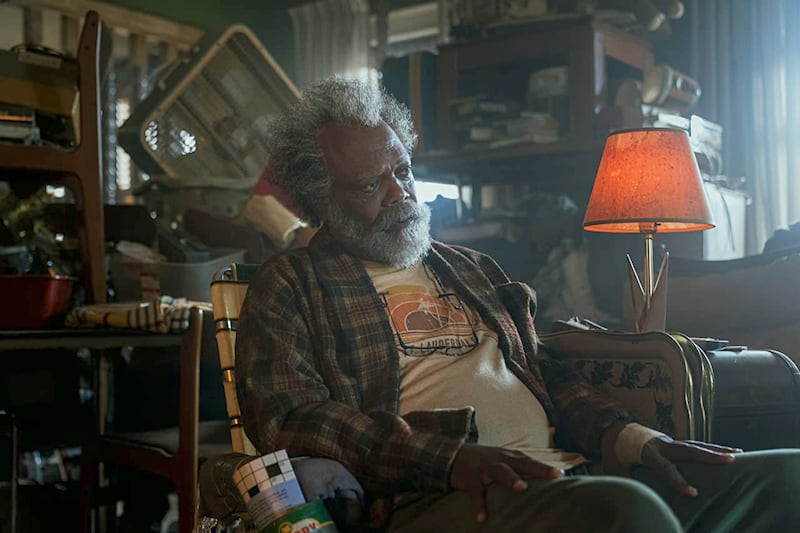 Samuel L Jackson in a scene from 'The Last Days of Ptolemy Grey', in which he plays the 91-year-old titular character on the brink of sinking into dementia