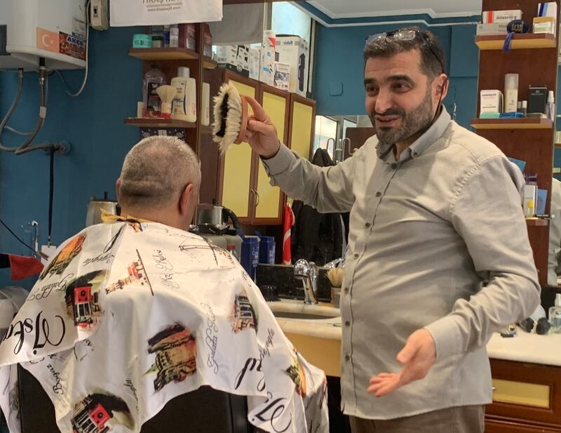 Yasar Ayhan has been the president's barber since 1988. Jamie Prentis / The National
