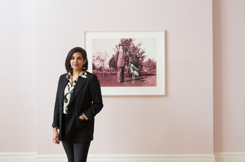 Heba Y. Amin -  Egyptian artist. Photographed at the Mosaic Rooms in London for The National UAE Newspaper