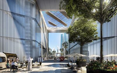 A rendering of the Gate Avenue project.Courtesy DIFC