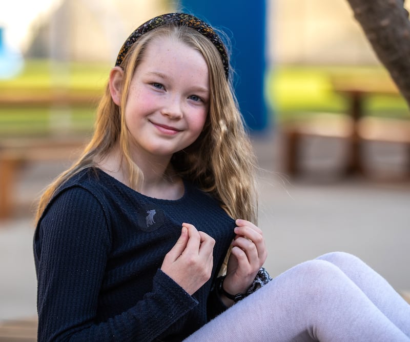 Evelyn Salisbury, 11, during Inside Out Day at British School Al Khubairat Abu Dhabi.