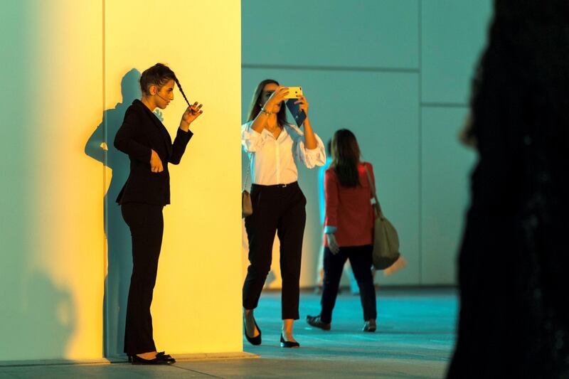 Abu Dhabi, United Arab Emirates, November 11, 2017:    Opening day at the Louvre Abbu Dhabi on Saadiyat Island in Abu Dhabi on November 11, 2017. Christopher Pike / The National

Reporter: James Langton, John Dennehy
Section: News