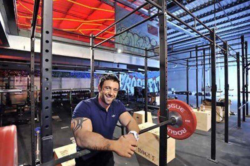 Kevin Teixeira, the cofounder and manager of The Warehouse Gym, says "my workout isn't for me any more, it's for my clients". Charles Crowell for The National