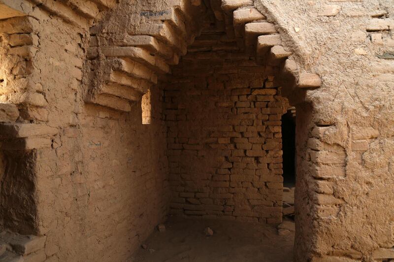 An archway in the ziggurat in the ancient Sumerian city of Nippur, in the Diwaniya governorate in southern Iraq. AFP