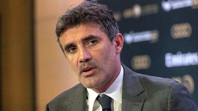 Zoran Mamic was sentenced to three years and four years and 11 months in jail by a Croatian court on Wednesday. Antonie Robertson / The National