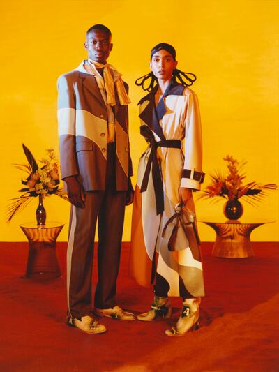 For spring/summer 2022, Priya Alhuwalia has examined the culture of black and brown hair. Photo: Alhuwalia