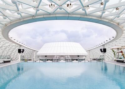 ABU DHABI, UNITED ARAB EMIRATES. 21 NOVEMBER 2019. 
 Wet Deck at the W Abu Dhabi in Yas Island.

(Photo: Reem Mohammed/The National)

Reporter:
Section: