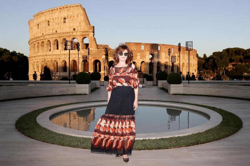 Susan Sarandon, in Fendi, attends the Fendi show on July 4, 2019 in Rome, Italy. Getty Images
