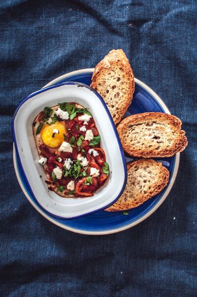 Breakfasts like shakshuka, with a mix of protein, wholegrains and fibre are believed to boost concentration levels. Scott Price