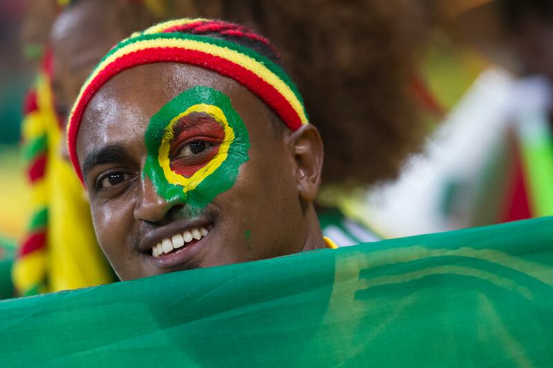 An Ethiopia fan enjoys the atmosphere during the 2013 African Cup of Nations match between Burkina Faso and Ethiopia from Mbombela Stadium on January 25, 2013, in Mbombela, formerly called Nelspruit, in South Africa. All photos by Getty