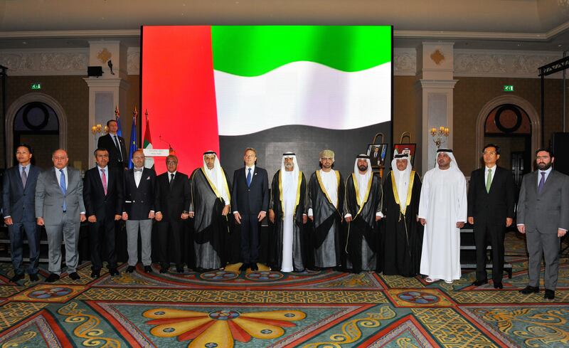 Sheikh Nahyan bin Mubarak, Minister of Culture and Knowledge Development, on Friday attends a reception hosted by Ludovic Pouille, the Ambassador of France to the UAE, on the occasion of the country's National Day. Wam