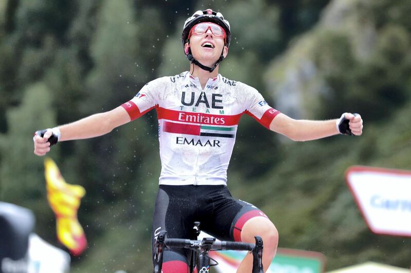 Vuelta Espana 2019 - 74th Edition - 9th stage Andorra la Vella - Cortals d’Encamp 94,4 km - 01/09/2019 - Tadej Pogacar (SLO - UAE - Team Emirates) - photo Luis Angel Gomez/BettiniPhoto©2019