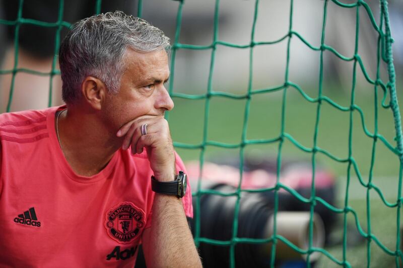 Soccer Football - Pre Season Friendly - Bayern Munich v Manchester United - Allianz Arena, Munich, Germany - August 5, 2018   Manchester United manager Jose Mourinho before the match    REUTERS/Andreas Gebert