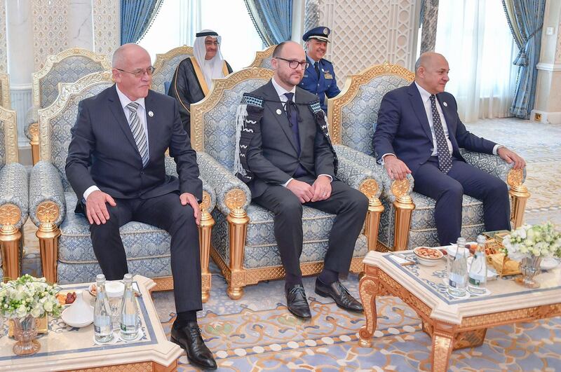 ABU DHABI, 3rd March, 2019 (WAM) -- Sheikh Mohammed bin Rashid Al Maktoum, Vice President, Prime Minister and Ruler of Dubai, today received the credentials of several foreign ambassadors to the UAE at the Presidential Palace in Abu Dhabi. H.H. Sheikh Abdullah bin Zayed Al Nahyan, Minister of Foreign Affairs and International Cooperation, was also present. His Highness received the credentials of diplomatic corps representing Egypt, New Zealand, Czech Republic, Japan, Dominica, Mauritania, Saudi Arabia, Uzbekistan, and Kazakhstan. Wam