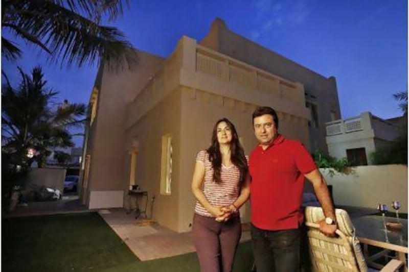 Ramsey Ghorayeb, with his wife Micheline, last year sold an apartment he bought in 2007 and moved into a Dubai villa.