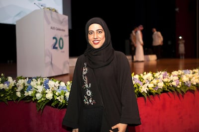 04.10.17. Pioneer Alumna Aisha Miran at the 20th anniversary commemorative event at the American University Sharjah. 
Anna Nielsen For The National.