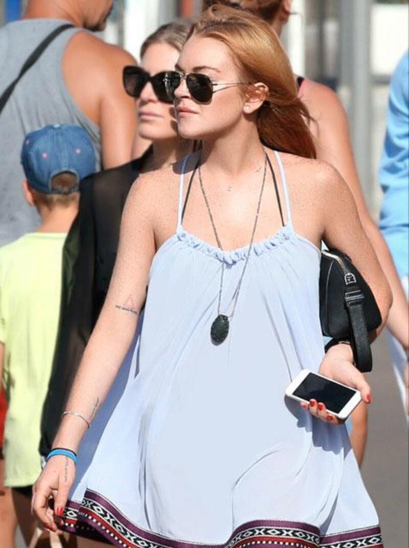 Lindsay Lohan has been spotted in Dubai and is said to be here to stay. Courtesy: Stefano Della Porta/CIAO PIX