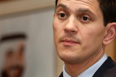 Former UK foreign secretary David Miliband is reportedly considering returning to the UK to set up a new centrist political party. Stephen Lock / The National 