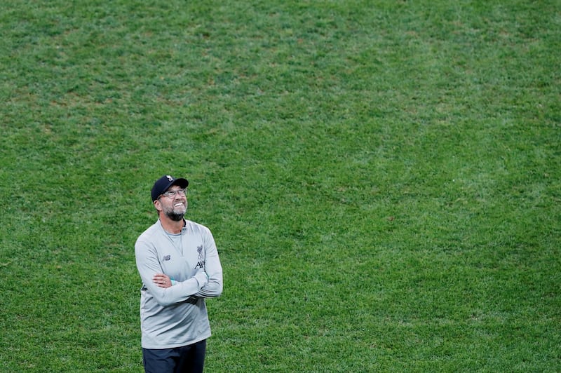 Klopp during training. Action Images via Reuters