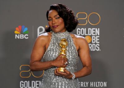 Angela Bassett won for her role in Black Panther: Wakanda Forever. AP