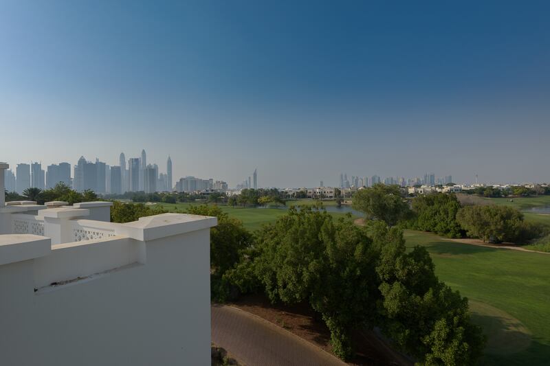 Views overlooking the Dubai Marina skyline