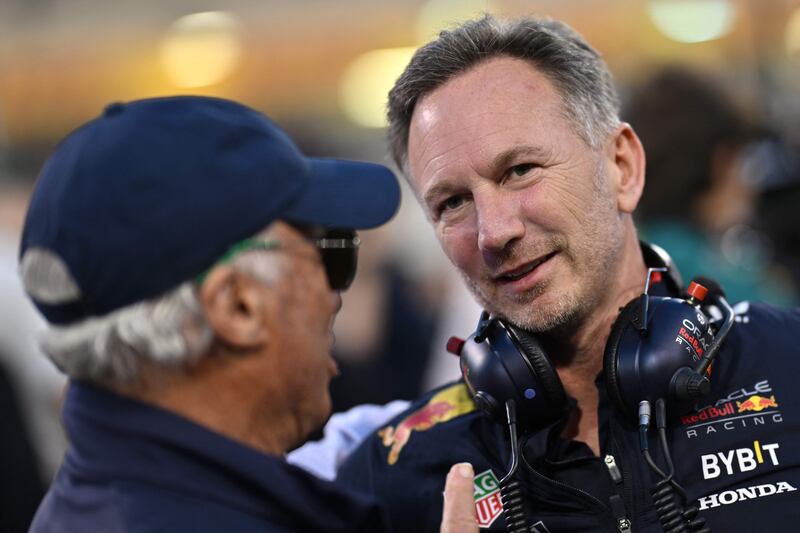 Red Bull Racing team principal Christian Horner before the start of the Bahrain Grand Prix. AFP