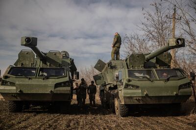 Western powers want to buy more military hardware on the world market to replenish Ukraine's arsenal. AP 