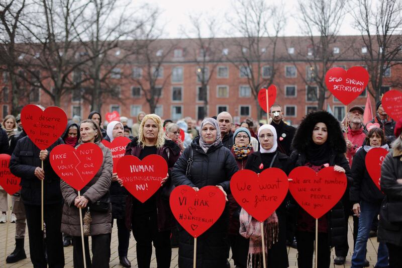 Denmark's tough stance on Syrian refugees has led to protests in Copenhagen in recent years. AFP