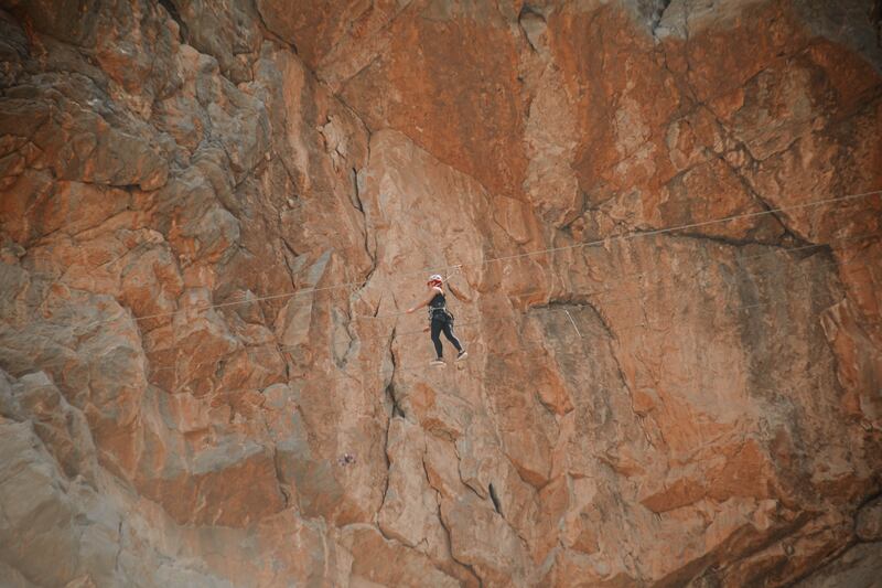 Bear Grylls Explorer Camp UAE offers a range of survival skills courses from the foothills of Jebel Jais. Photo: Talal Shehab