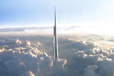 A rendering of Jeddah Tower, expected to become the first kilometre-tall building. EC Harris / Mace