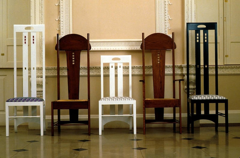 VARIOUS EXAMPLES OF CHAIRS DESIGNED BY CHARLES RENNIE MACKINTOSH, GLASGOW.
PIC:PAUL TOMKINS/VisitScotland