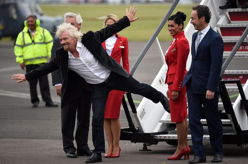 Virgin Atlantic also got the nod for its safety. Sir Richard’s Virgin Holding has a majority stake in the airline, but only a 10 per cent stake in the Australian carrier it started. Andrew Matthews / PA via AP